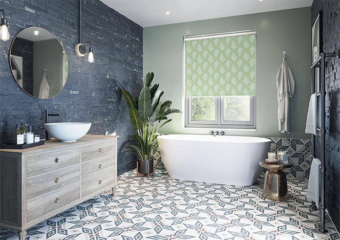 Delicate Ferns, Green - Twist&Fit Roller Blind - Image 7